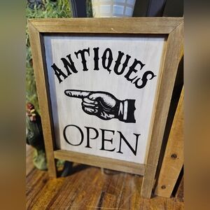 Antiques sign